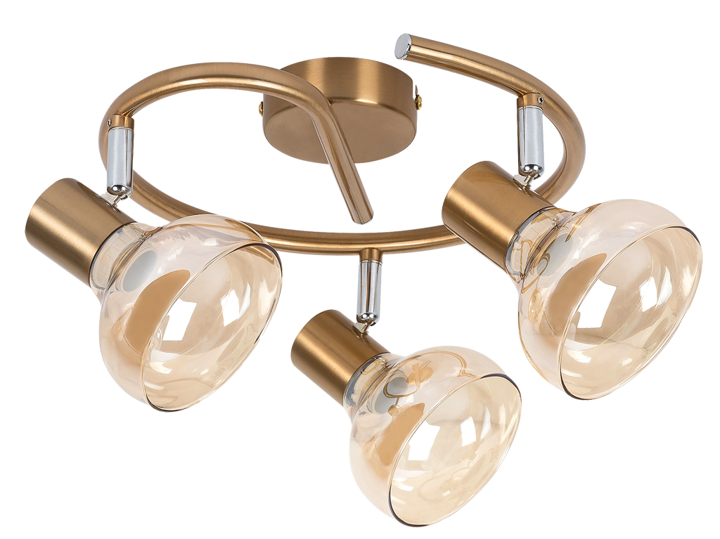 Rabalux 5549 HOLLY 2 - Moderní stropní svítidlo s jantarovými skly Ø 44cm