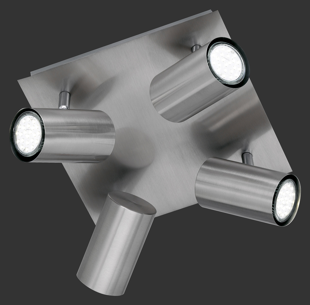 Trio Leuchten 802430407 MARLEY nikl - Stropní spotové svítidlo v matném niklu 4 x GU10