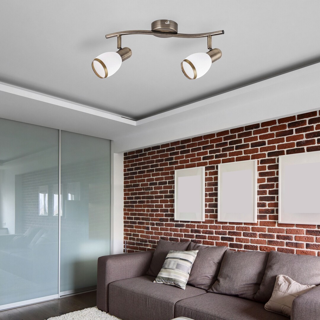 Rabalux 5971 ELITE bronze - Moderní nástěnné nebo stropní svítidlo 2 x E14