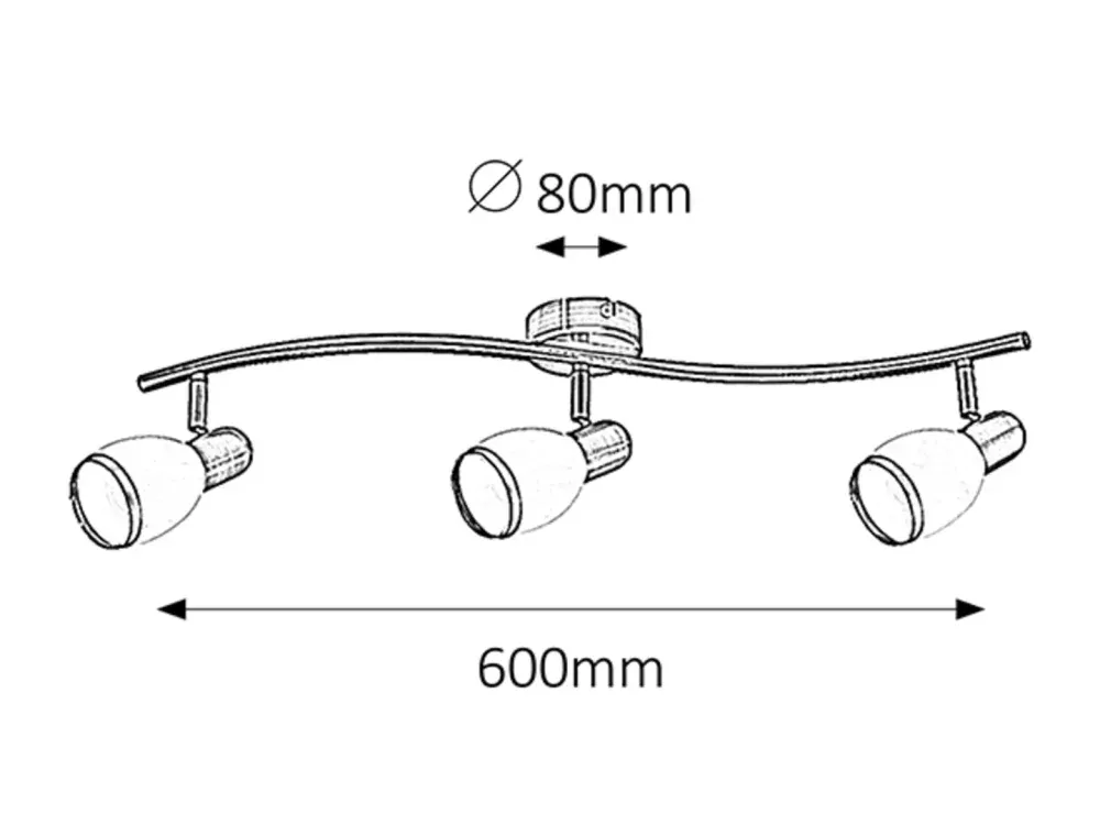 Rabalux 5972 ELITE bronze - Moderní stropní bodové svítidlo 3 x E14