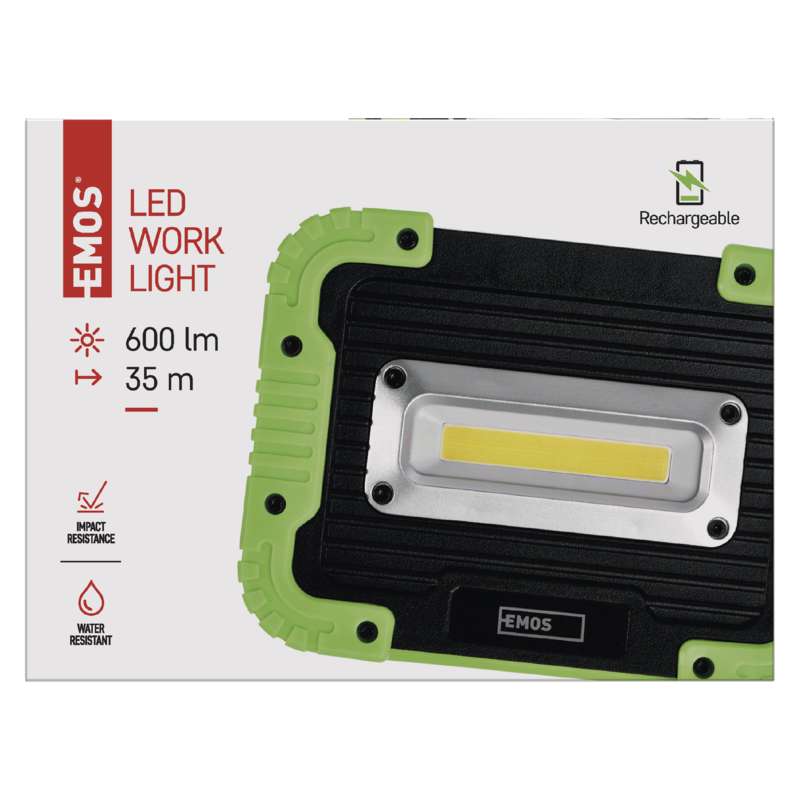 Emos P4534 - Pracovní přenosný dobíjecí LED reflektor 5W, 600lm, 3000mAh