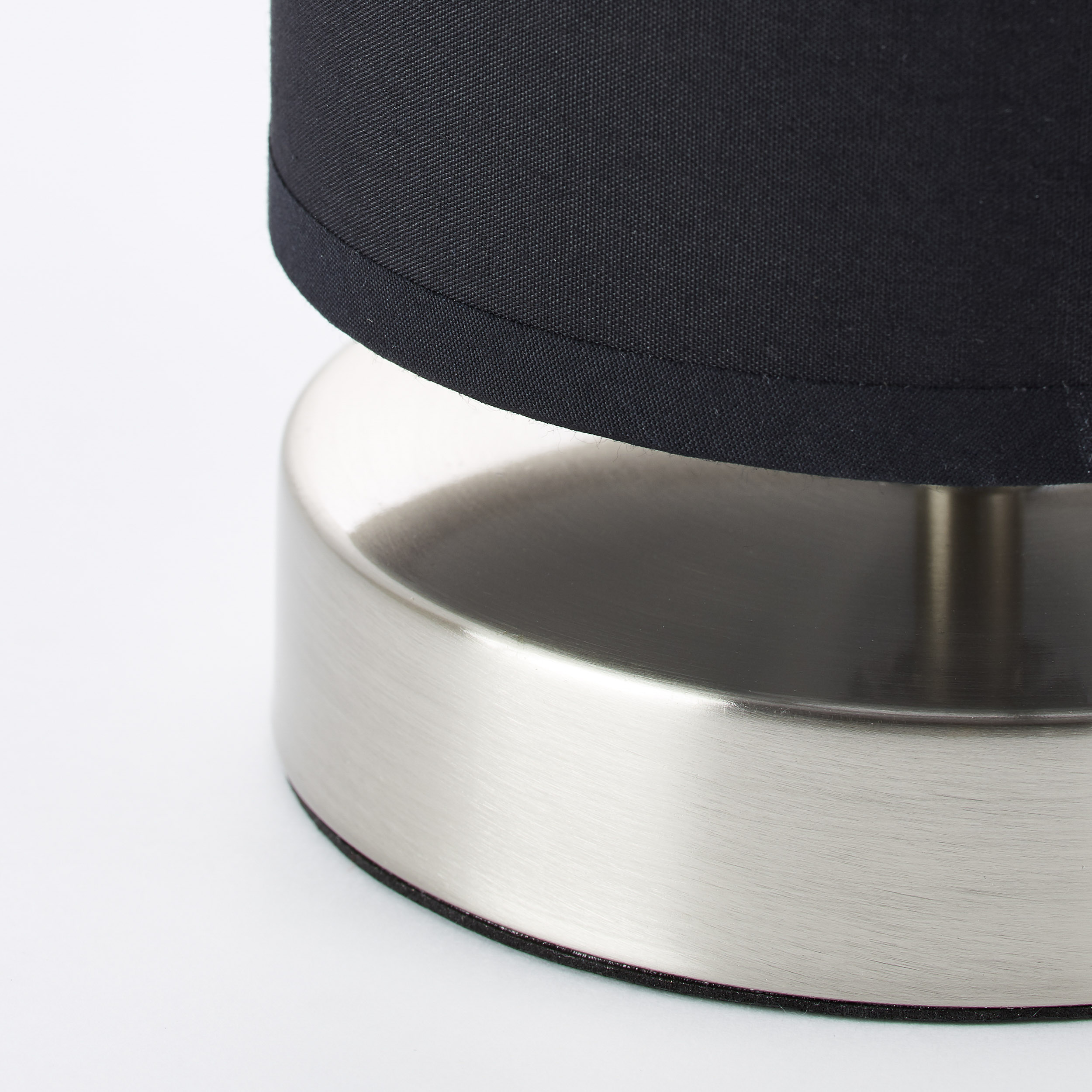 Brilliant 13247/06 CLARIE - Stolní lampička s textilním stínidlem v černé barvě