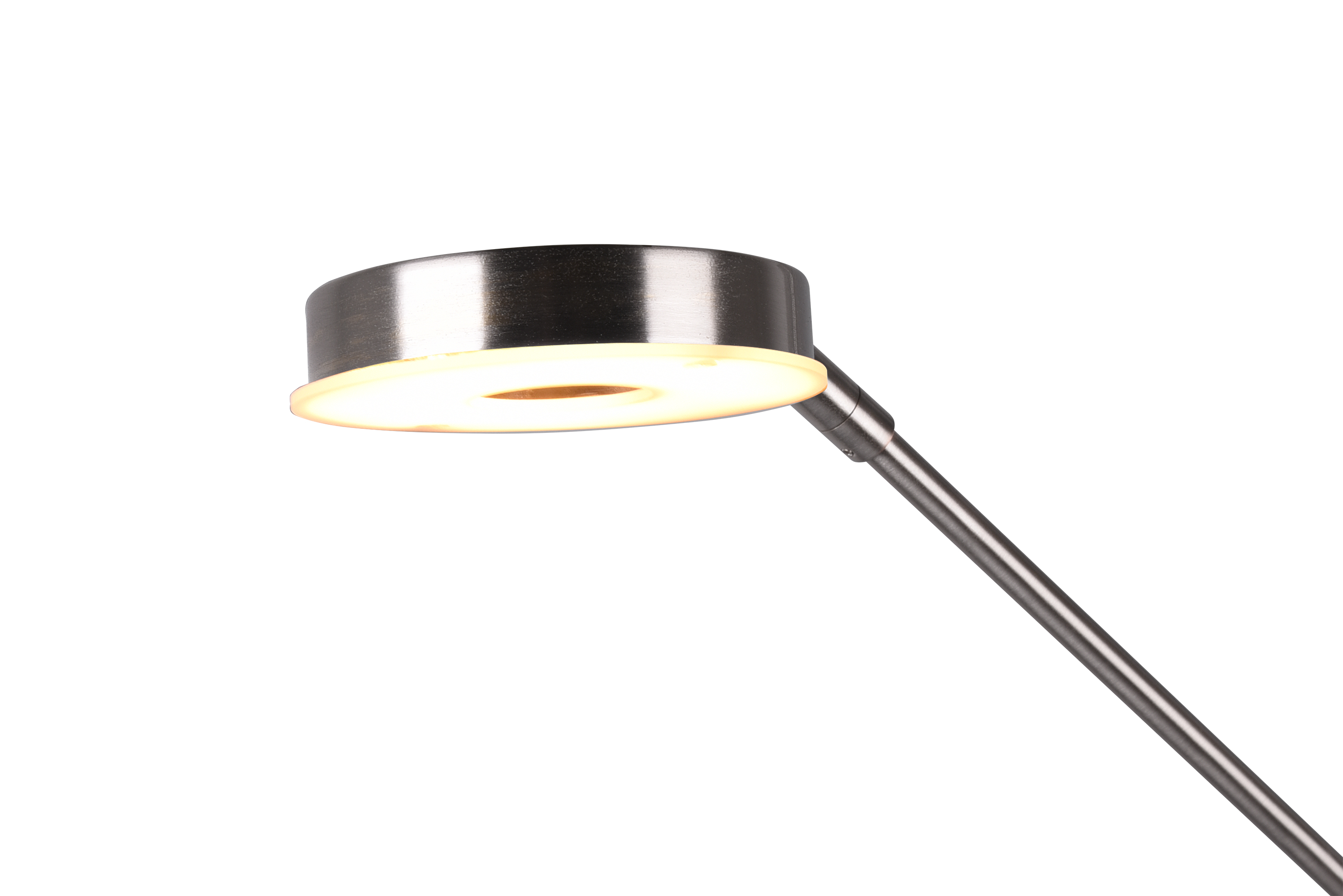 Trio Leuchten 424210307 BARRIE - Stmívatelná lampa s možnosti změny barvy světla 2700 + 4000K, matný nikl, výška 181cm 