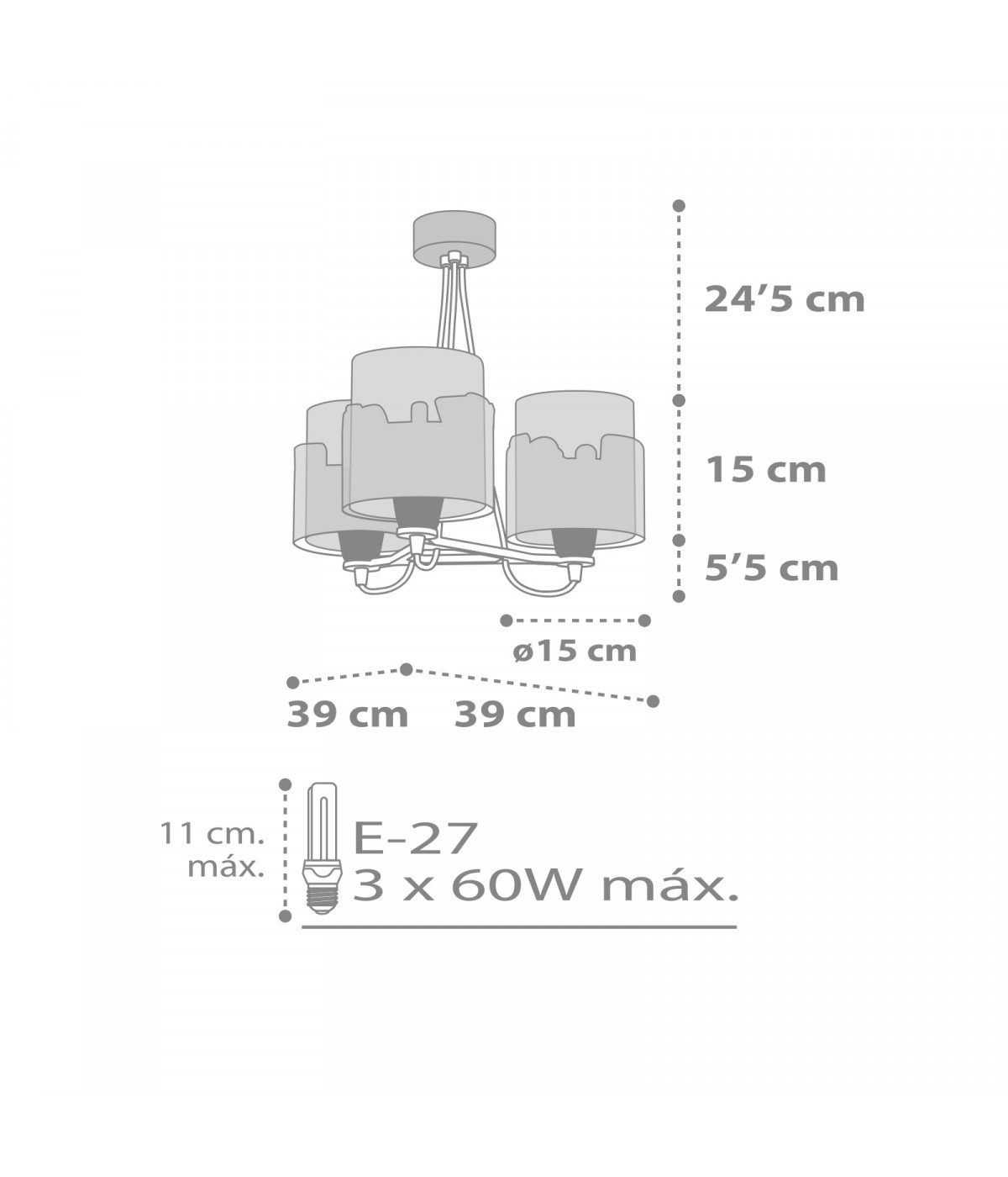 Dalber 61687 BABY TRAVEL - Dětské závěsné svítidlo s auty a letadly + Dárek 3x LED žárovka