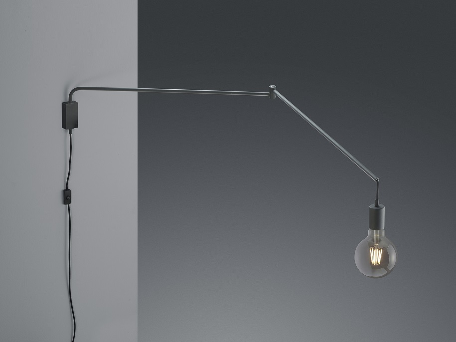 Trio Leuchten 200200132 LINE - Velká nástěnná lampa na otočném rameni na retro žárovku - od zdi max 150cm