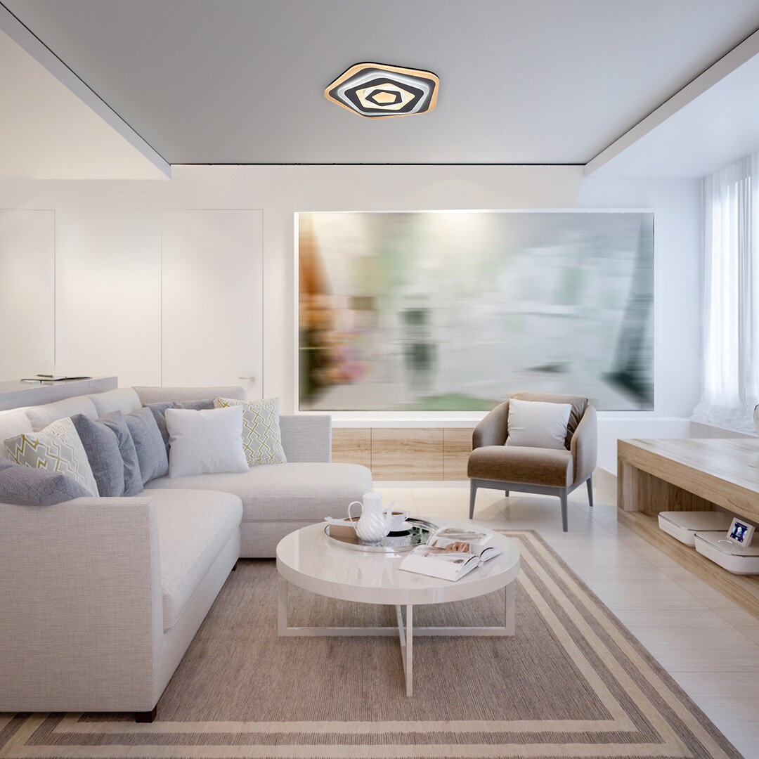 Rabalux 3098 TANELI - LED stropní svítidlo stmívatelné s dálkovým ovladačem 54W, 3000-6500K