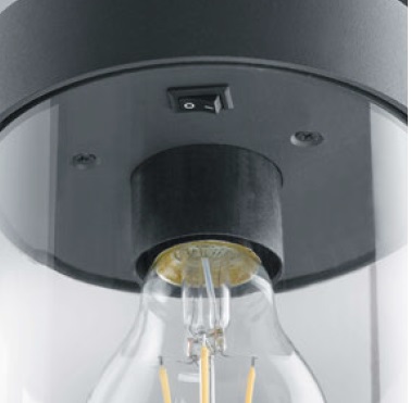 Trio Leuchten 504160142 SAMBESI - Venkovní lampa s možností aktivace automatického senzoru DEN / NOC, IP44, 1 x E27, 60cm