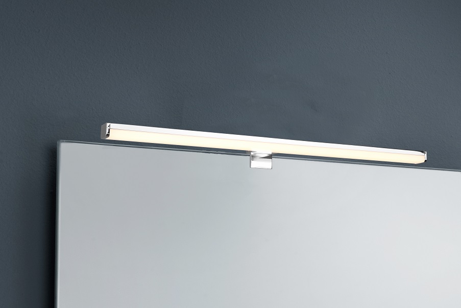 Trio Leuchten 284116006 LINO - Koupelnové LED svítidlo v lesklém chromu s montáží na zrcadlo, zeď i skříňku 11,5W, 3000K, IP44, 60cm