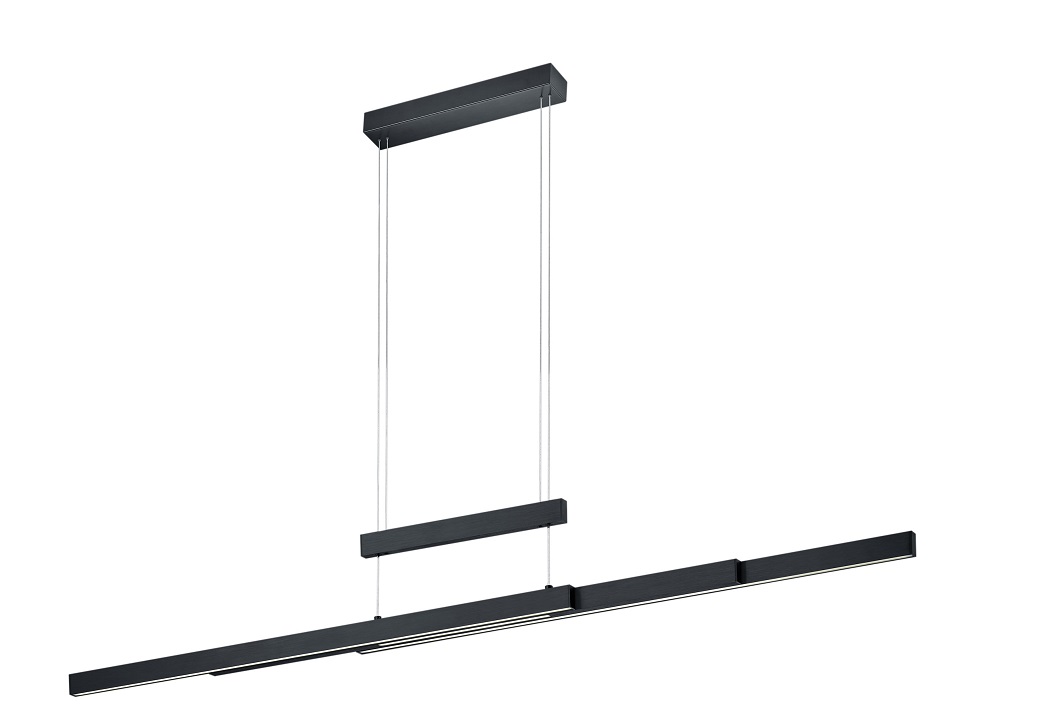 Trio Leuchten 375310532 TRAJAN - LED stahovací svítidlo nad stůl, dotykem stmívatelné, LED 42W + 12W, 2700K - 5000K, šířka max 150cm
