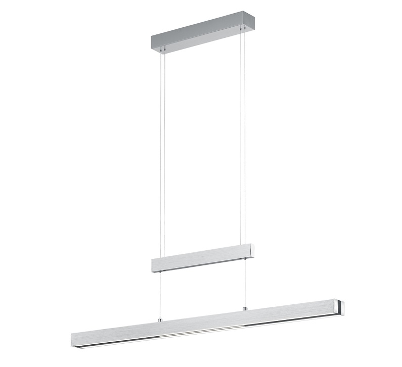 Trio Leuchten 375310505 TRAJAN - LED stahovací svítidlo nad stůl, dotykem stmívatelné, LED 42W + 12W, 2700K - 5000K, šířka max 150cm