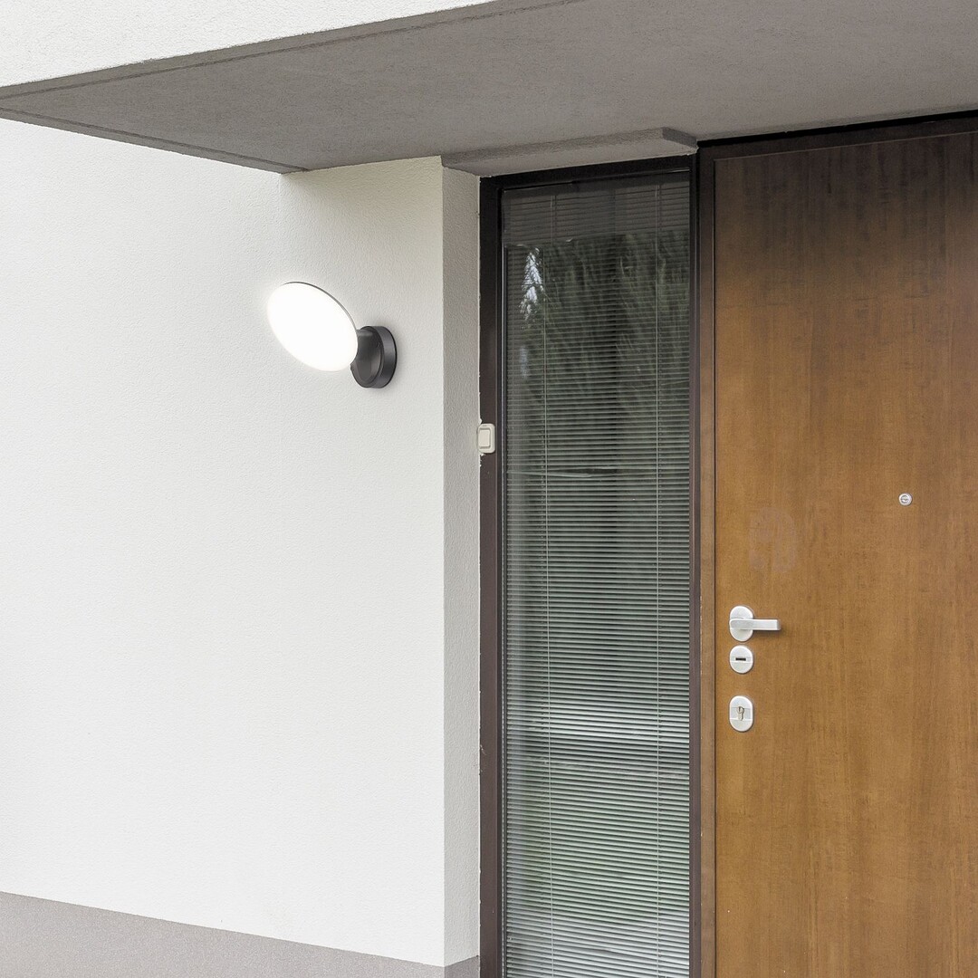 Rabalux 8134 VARNA - Nástěnné LED venkovní svítidlo v černé barvě, LED 12W, 4000K, IP54