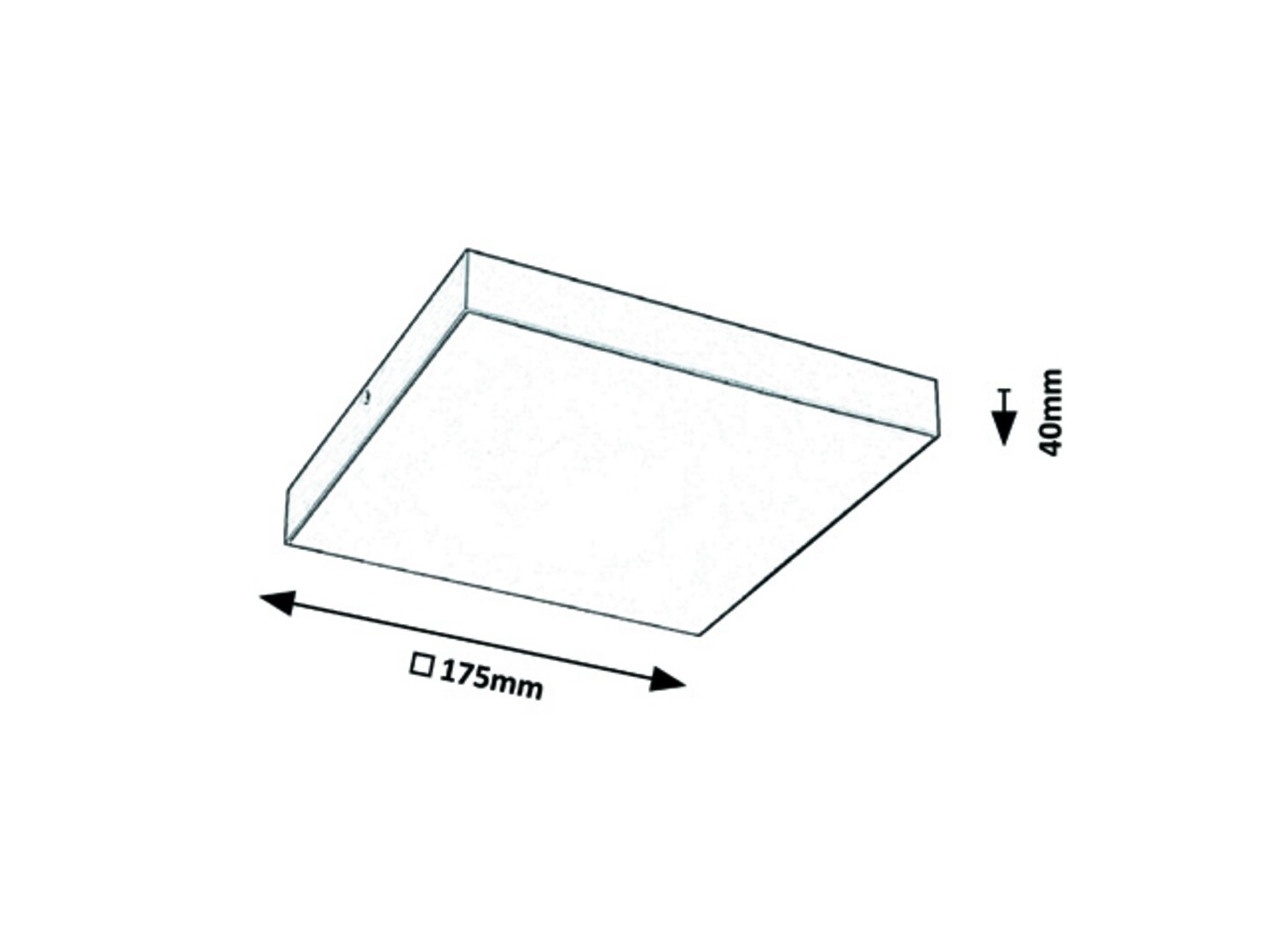 Rabalux 7895 TARTU - LED moderní  venkovní stropní nebo nástěnné svítidlo v bílé barvě, 18W, 2800K, 4000K, 6000K, IP44, 17,5 x 17,5cm