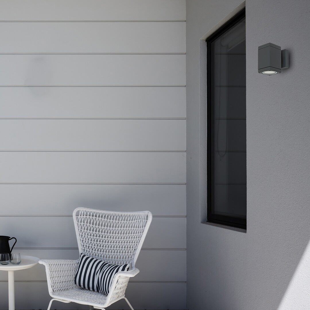 Rabalux 7887 BUFFALO - Nástěnné venkovní svítidlo v antracitové barvě, 1 x GU10, IP54