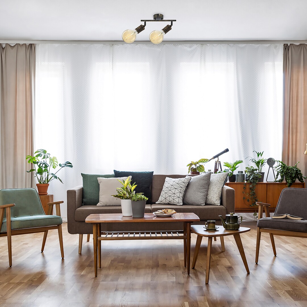 Rabalux 3215 FIDEL - Retro stropní nebo nástěnné svítidlo v antické zlaté barvě 2 x E27