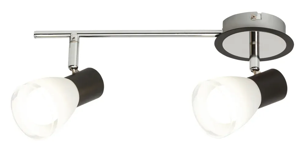 Rabalux 5977 ATI - Stropní bodová lampa v černé barvě, 2 x E14