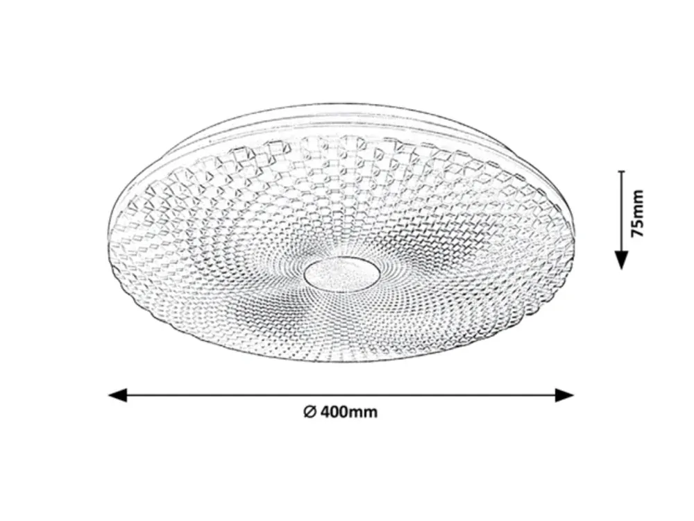 Rabalux 71184 GALETI - LED svítidlo na strop s neutrální barvou světla 4000K, LED 24W, Ø 40cm