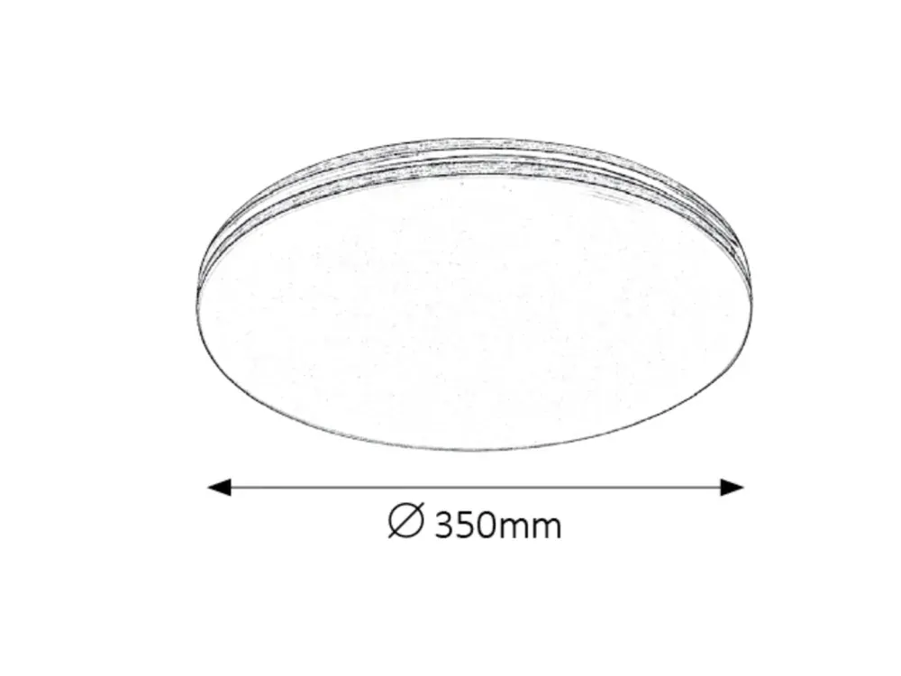 Rabalux 71173 OSCAR - LED svítidlo na strop, slim provedení, LED 18W, 4000K, Ø 34cm