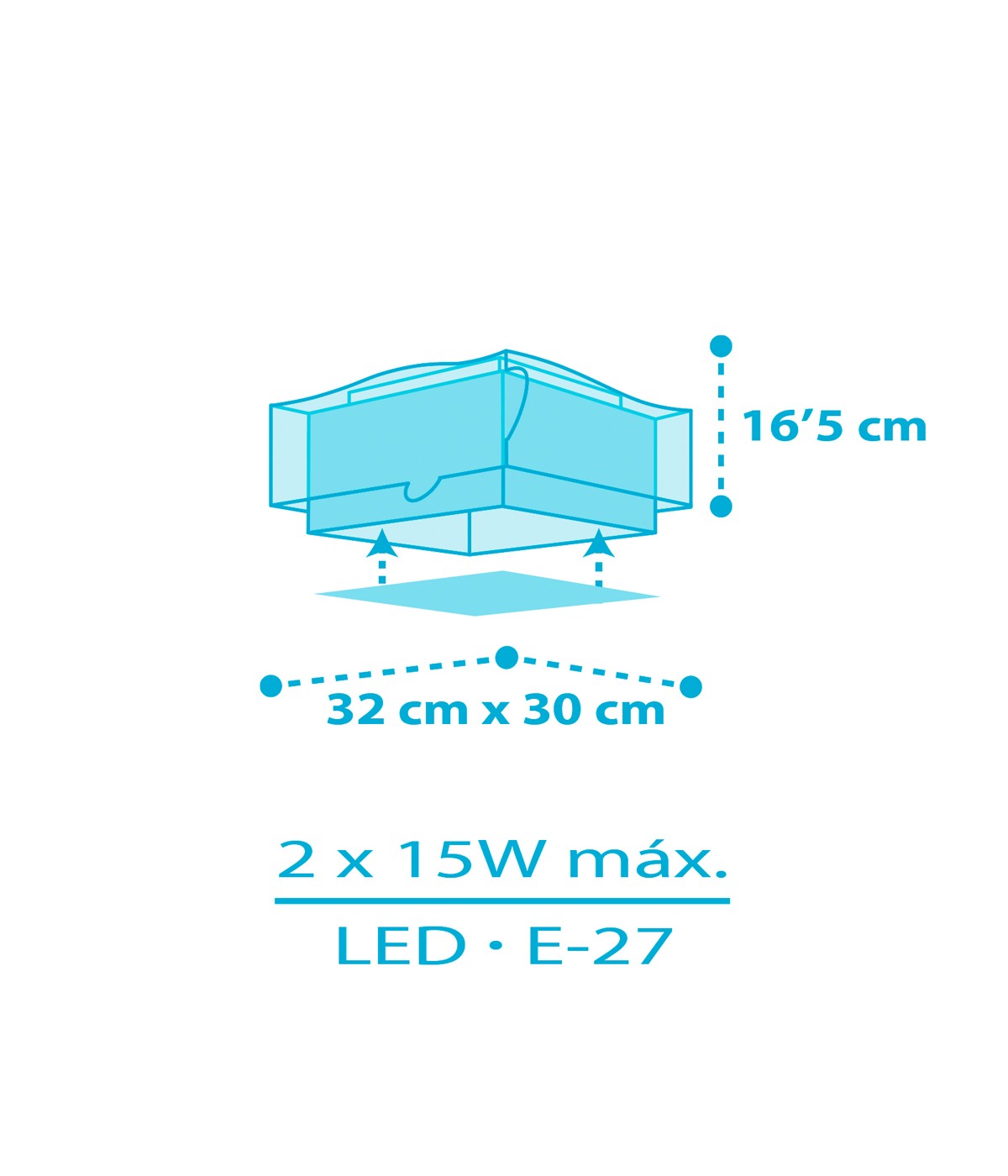 Dalber 63476 SHARKS - Dětské fosforeskující stropní svítidlo s motivem malých žraloků + Dárek 2x LED žárovka
