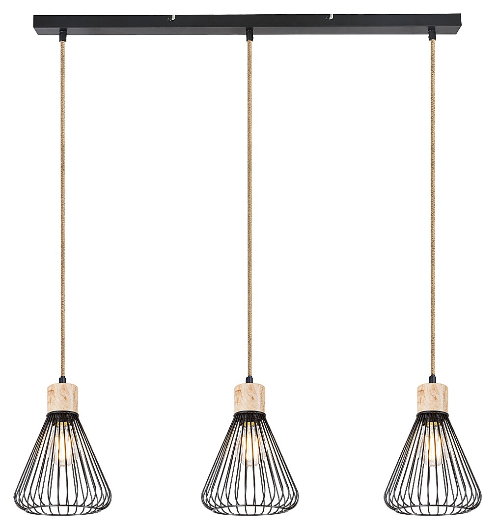 Rabalux 3149 FARFALLE - Závěsný retro lustr nad stůl,  3 x E27, šířka 80cm