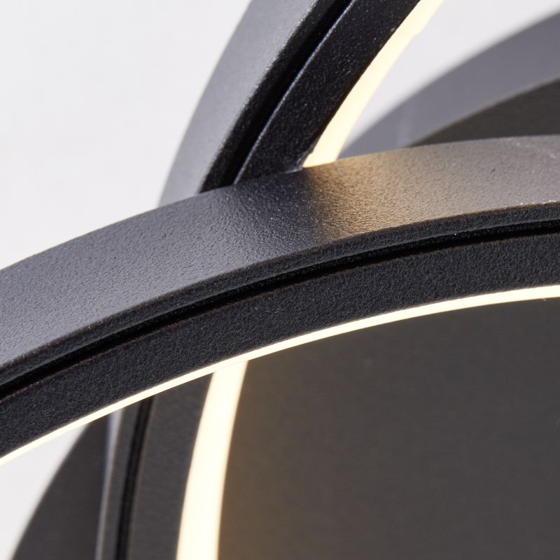 Brilliant G96894/06 LABYRINTH - LED moderní stropní lustr v černé barvě, LED 40W, 3000K, Ø 40cm, 4700lm