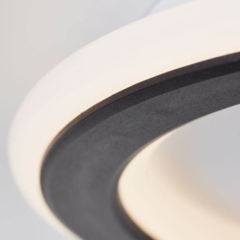 Brilliant G99701/76 VEGAS - LED kulaté stropní svítidlo v bílé a černé barvě, LED 20W, 3000K, Ø 25cm