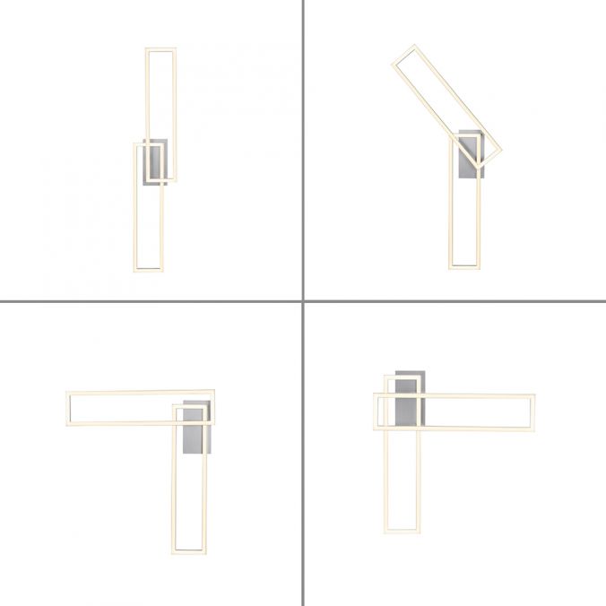 Leuchten Direkt 14691-55 IVEN - LED stropní vypínačem stmívatelné svítidlo, 40W, 3000K, 101 x 20cm
