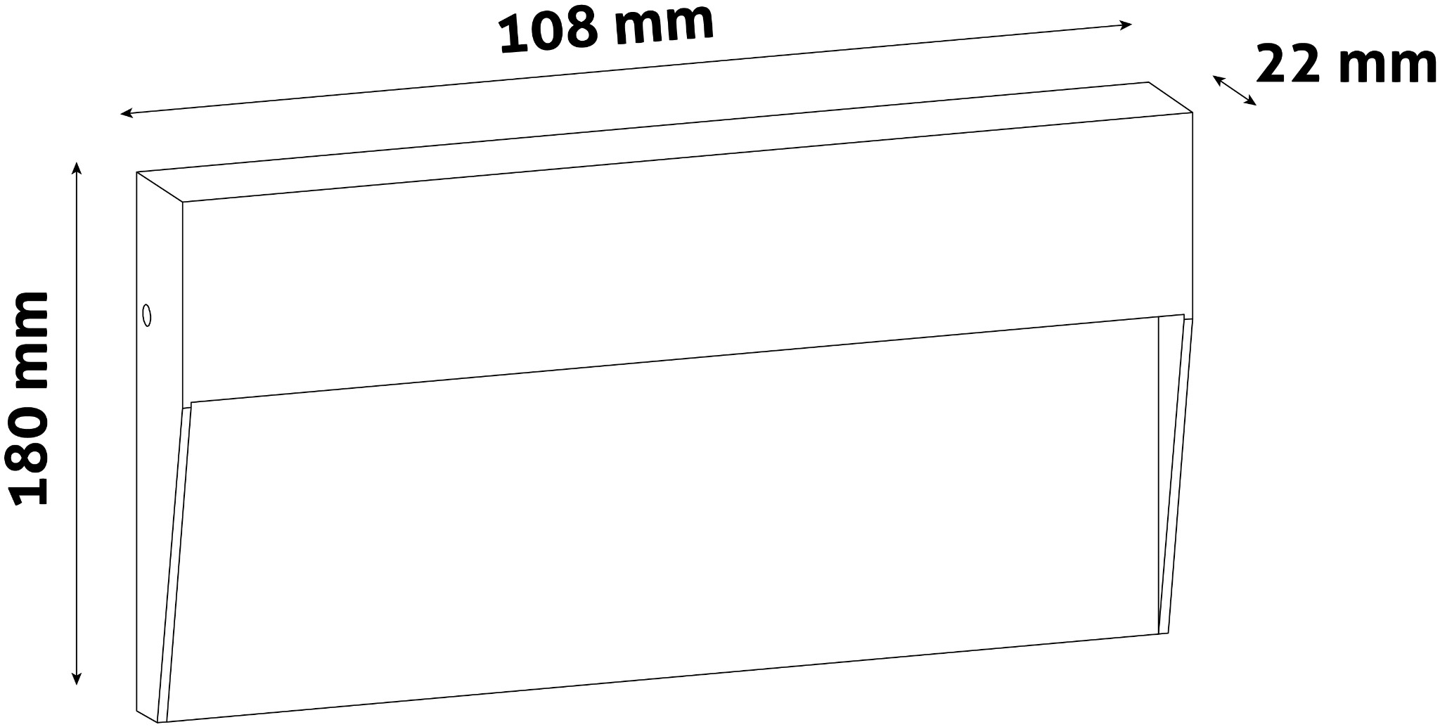 Avide AOLS6WW-KAL KANO - Přisazené orientační  venkovní svítidlo v bílé barvě, IP54, 3000K, 6W