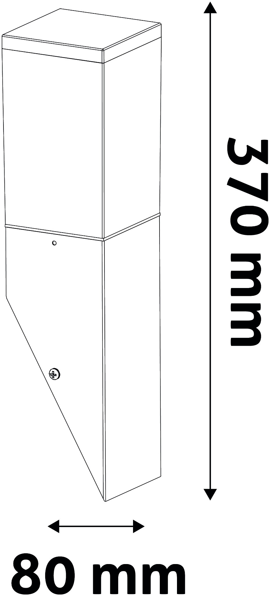 Avide AOLWE27-PAN-AN PANAMA- Venkovní nástěnné antracitové svítidlo, 1 x E27, IP44 41622