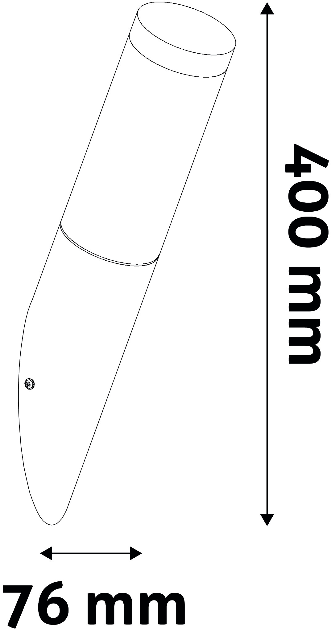Avide AOLWE27-BOC-B BOCA - Venkovní nástěnné černé svítidlo, 1 x E27, IP44