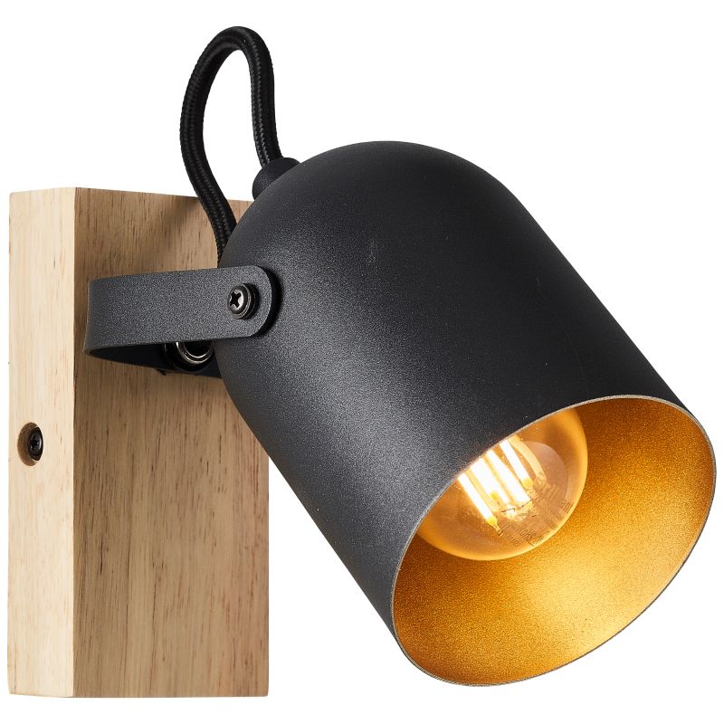 Brilliant 99795/86 TRONTE - Dřevěná lampa na zeď, 1 x E14