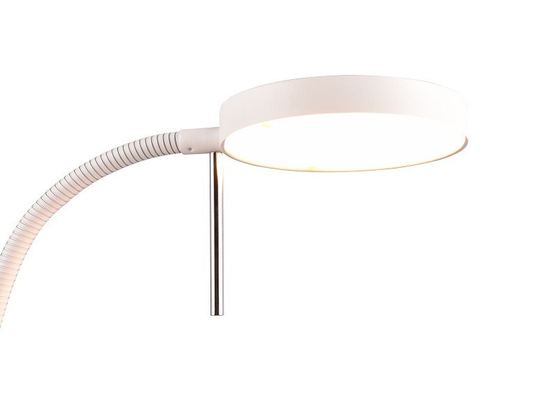 Trio Leuchten 423310131 MONZA - Dotykem stmívatelná čtecí lampa v bílé barvě 2300+3000+4000K, LED 12W, 145cm