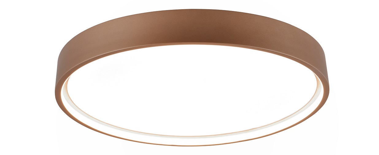 Trio Leuchten 641310265 DOHA - Stropní hnědé kulaté svítidlo, 3x režim svícení, LED 29W, 2300 + 3000+ 4000K, Ø 45cm
