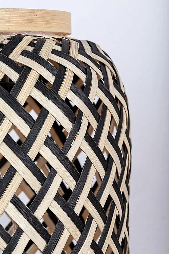 Rabalux 72093 ADALLA - Závěsný vintage lustr nad jídelní stůl s ratanovými stínidly, 3 x E27, 57,5cm