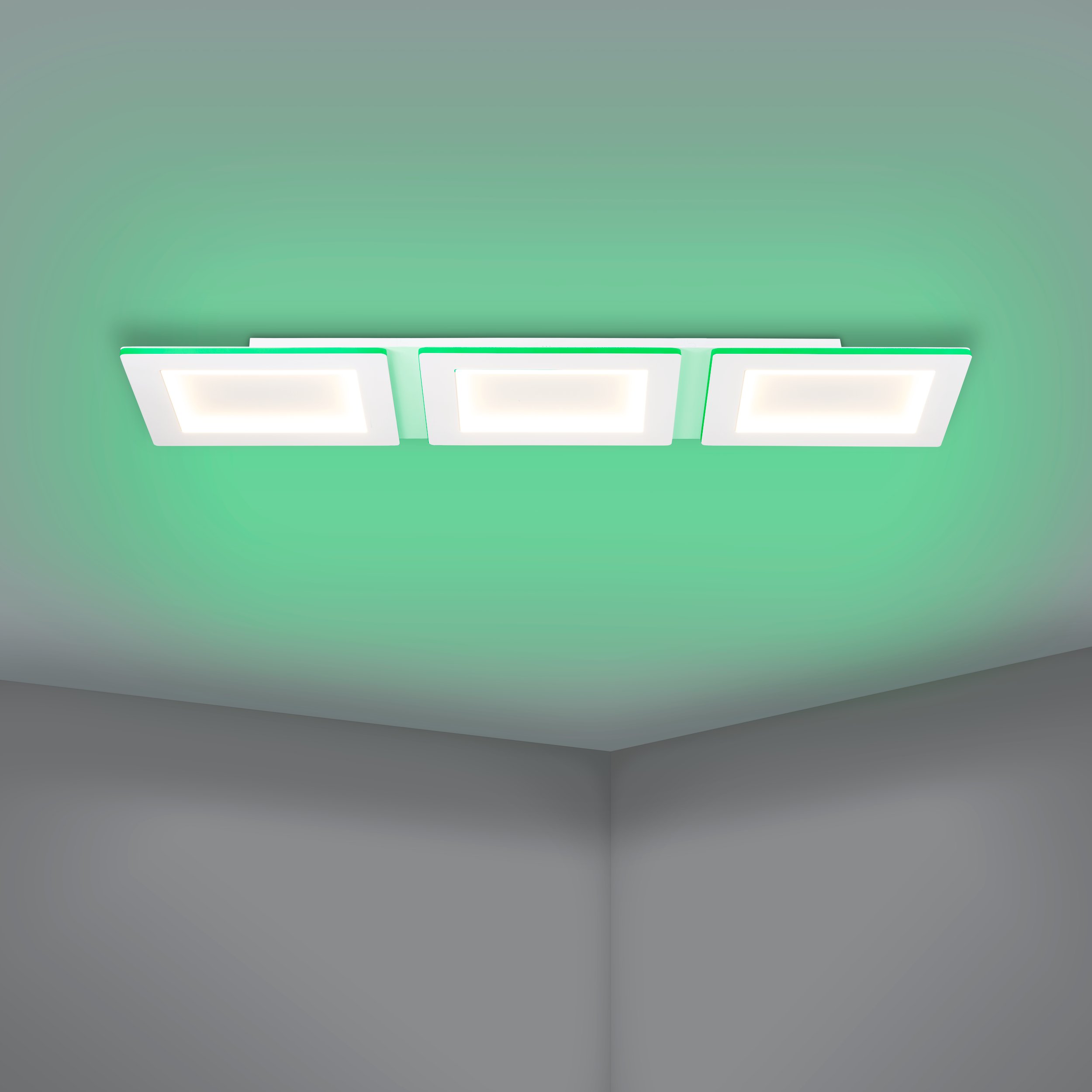 Eglo ZIGBEE 900482 PADROGIANO-Z - Stropní LED čtvercové RGB svítidlo ovládané ovladačem, nebo z mobilní aplikace, LED 42,5W, 120 x 30cm