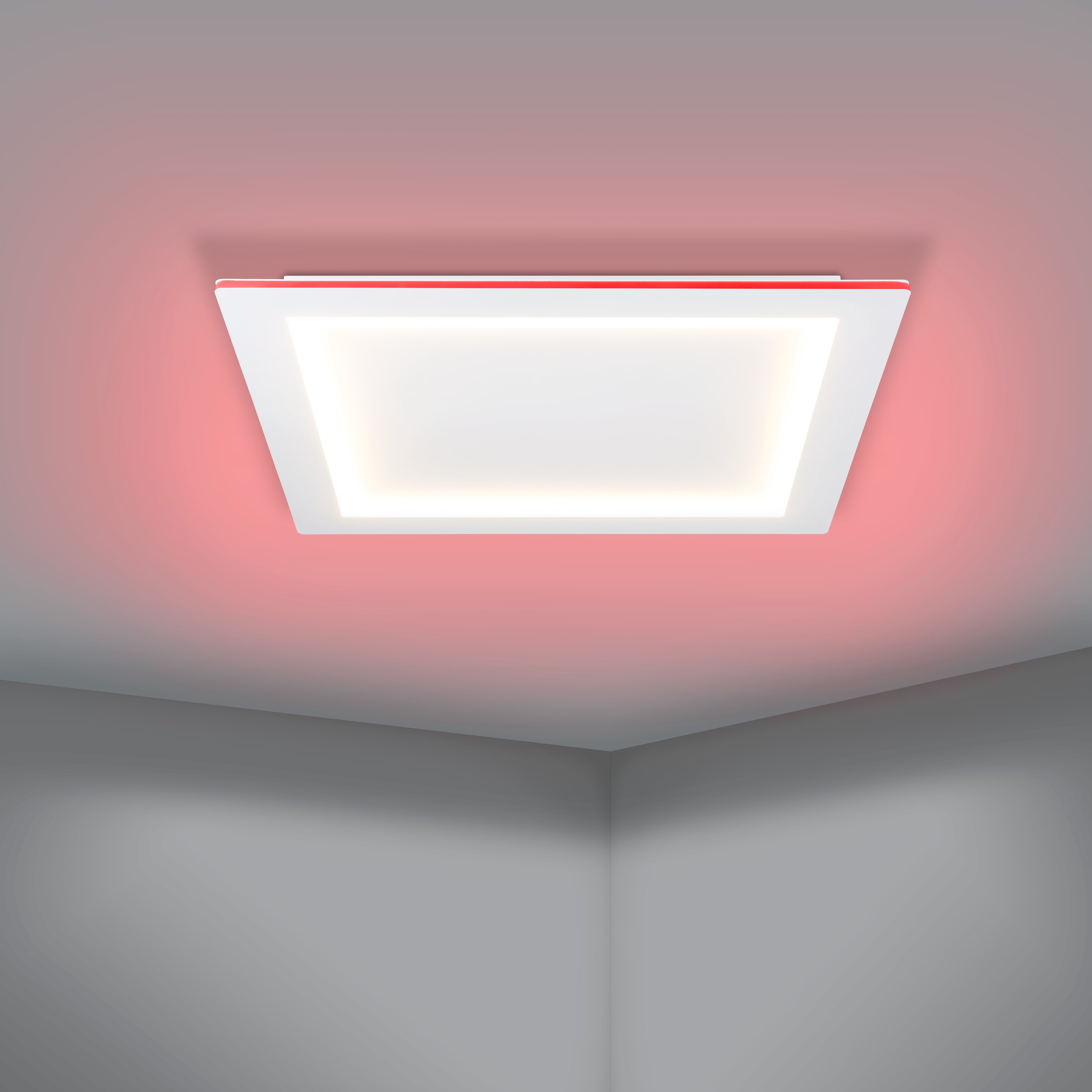 Eglo ZIGBEE 900484 PADROGIANO-Z - Stropní LED čtvercové RGB svítidlo ovládané ovladačem, nebo z mobilní aplikace, LED 35,5W, 59 x 59cm