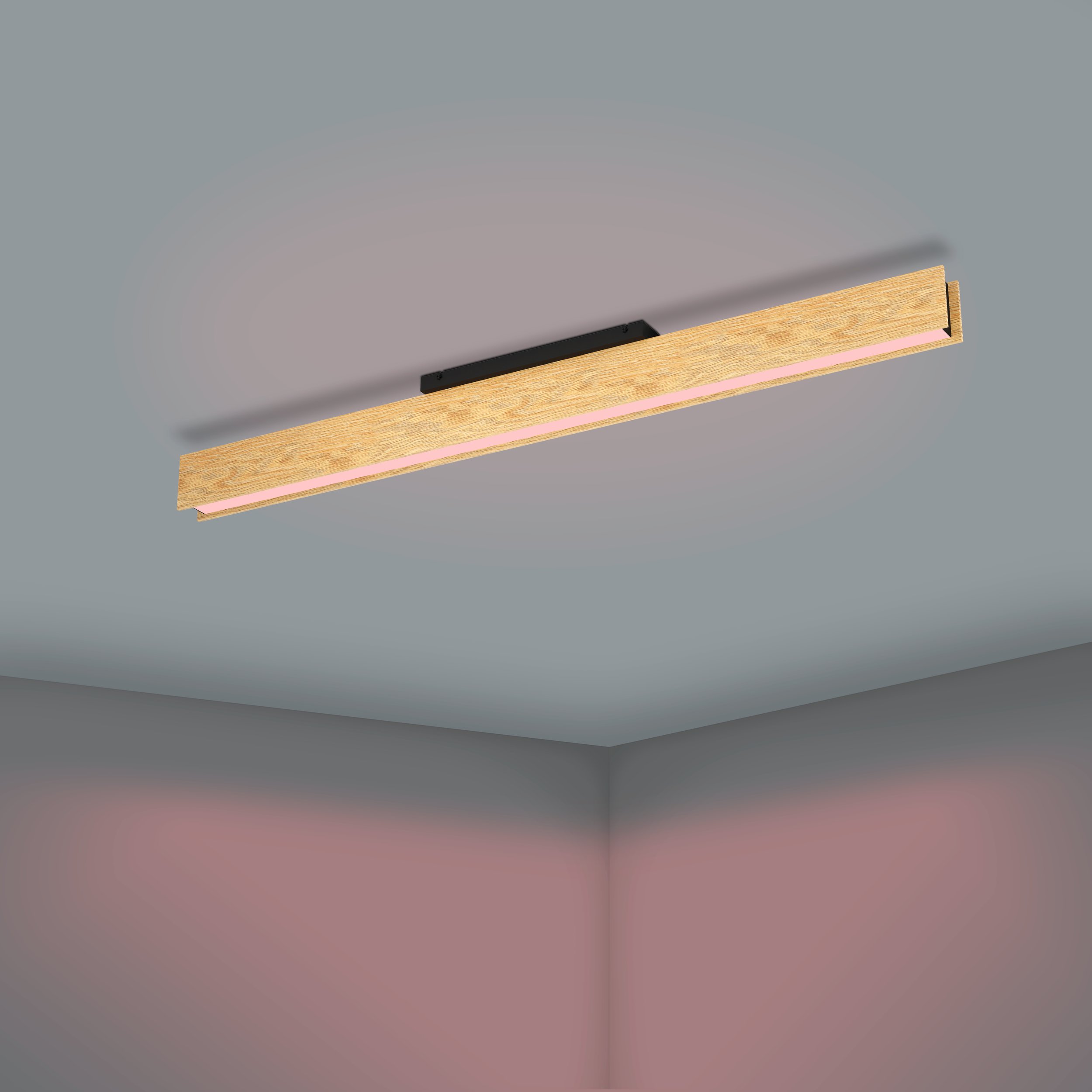 Eglo ZIGBEE 900387 ANCHORENA-Z - Stropní LED RGB svítidlo ovládané ovladačem, nebo z mobilní aplikace, LED 35W, 123cm
