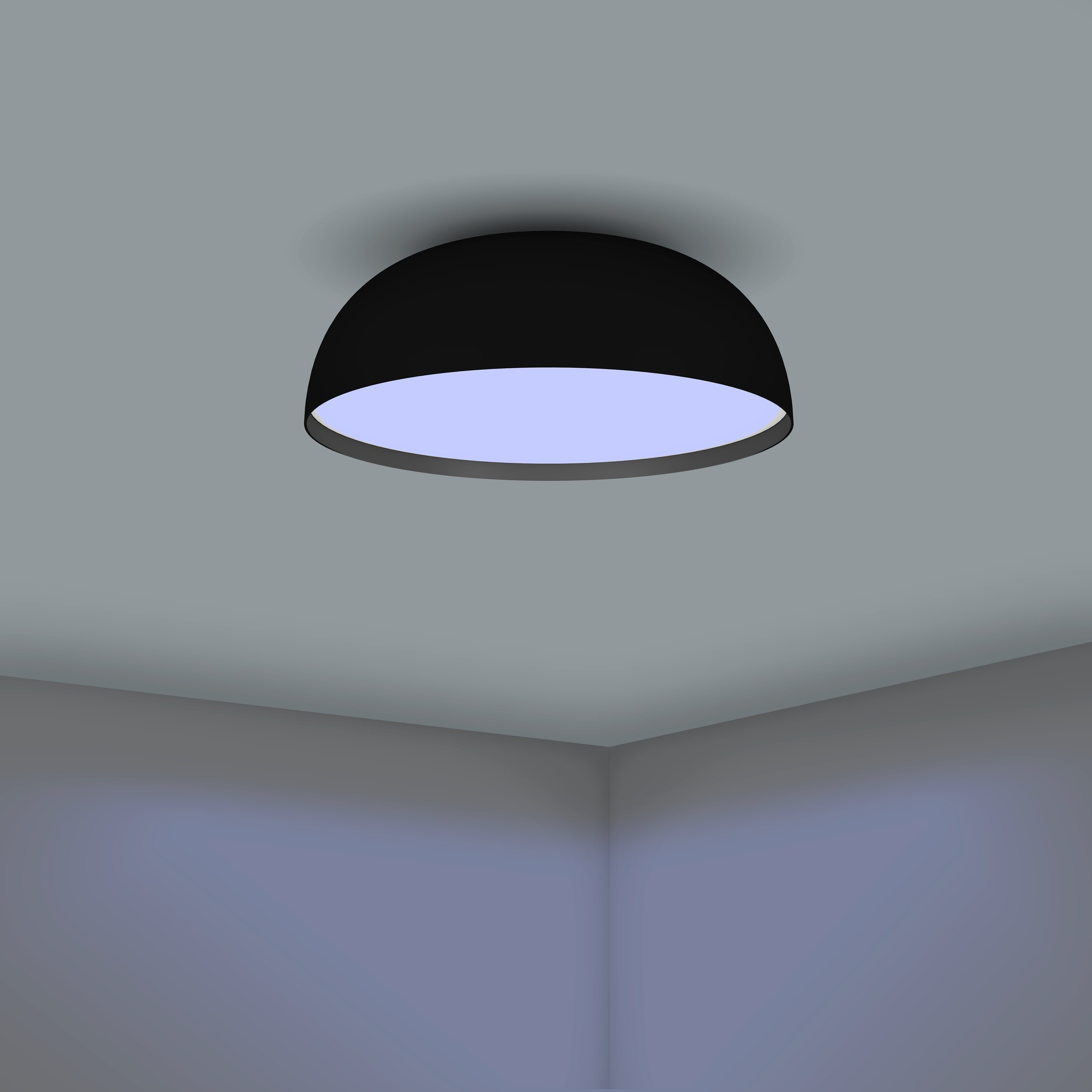 Eglo ZIGBEE 900406 TOLLOS-Z - Stropní LED RGB černé svítidlo s kovovým stínidlem ovládané ovladačem, nebo z mobilní aplikace, LED 22,5W, Ø 40cm