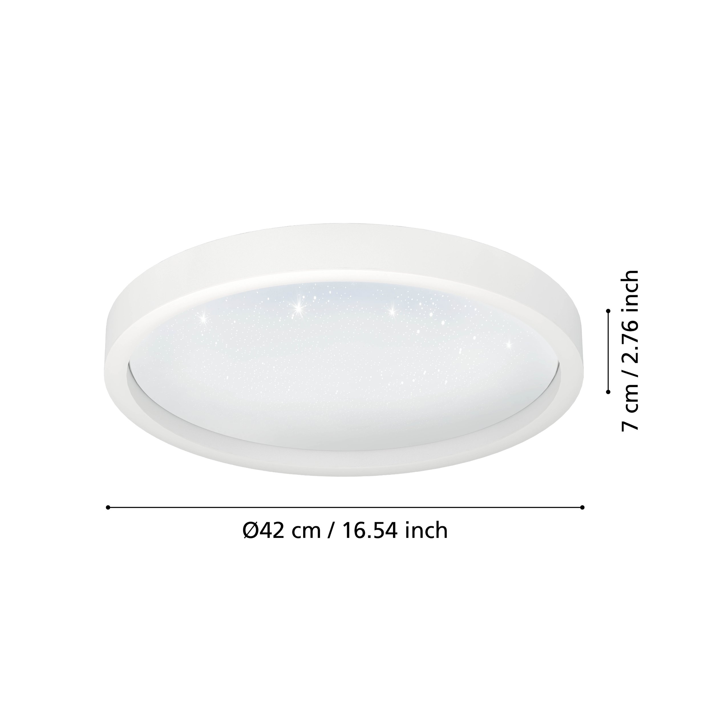 Eglo ZIGBEE 900408 MONTEMORELOS-Z - Stropní LED RGB svítidlo ovládané ovladačem, nebo z mobilní aplikace, LED 17,8W, Ø 45cm