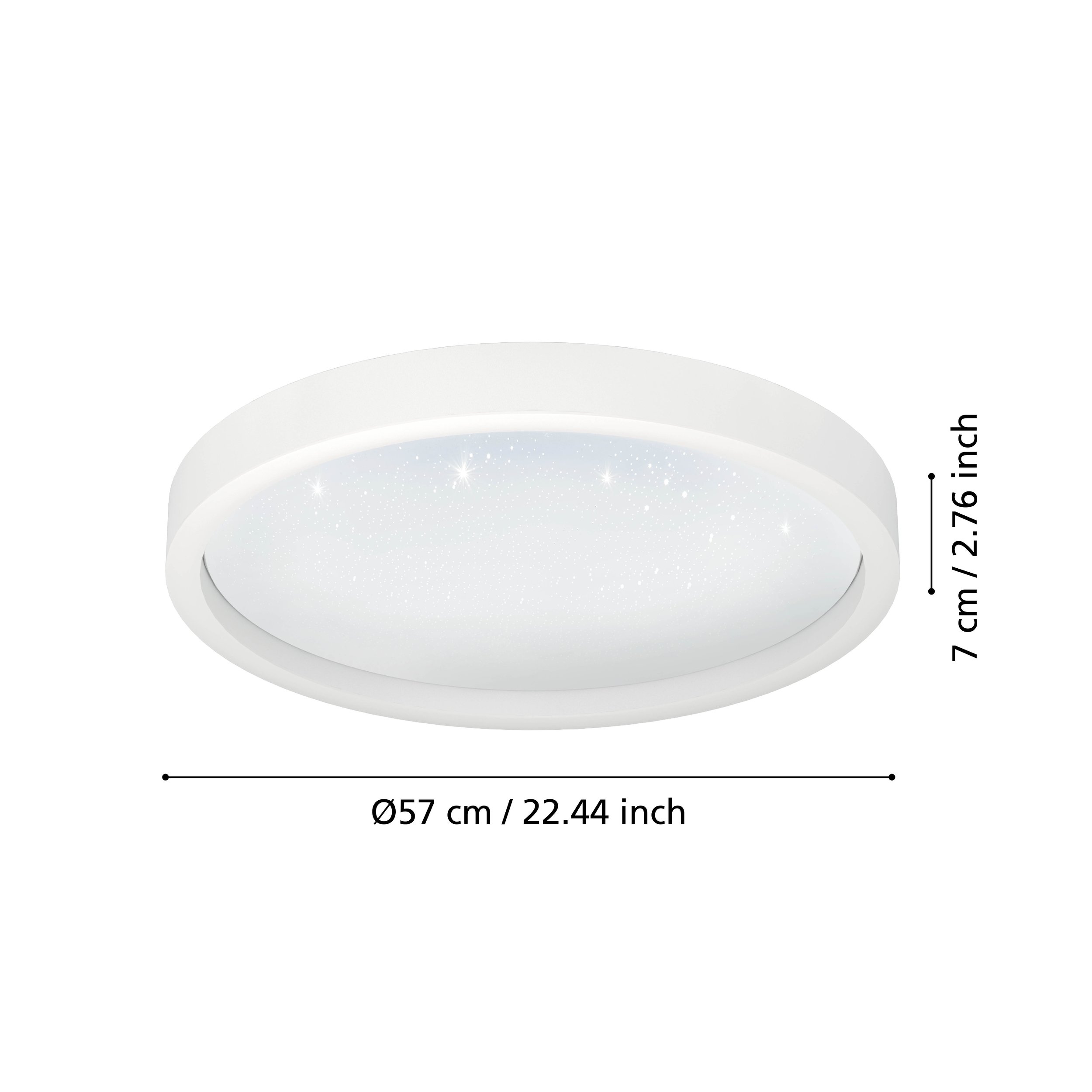 Eglo ZIGBEE 900409 MONTEMORELOS-Z - Stropní LED RGB svítidlo ovládané ovladačem, nebo z mobilní aplikace, LED 34,5W, Ø 57cm