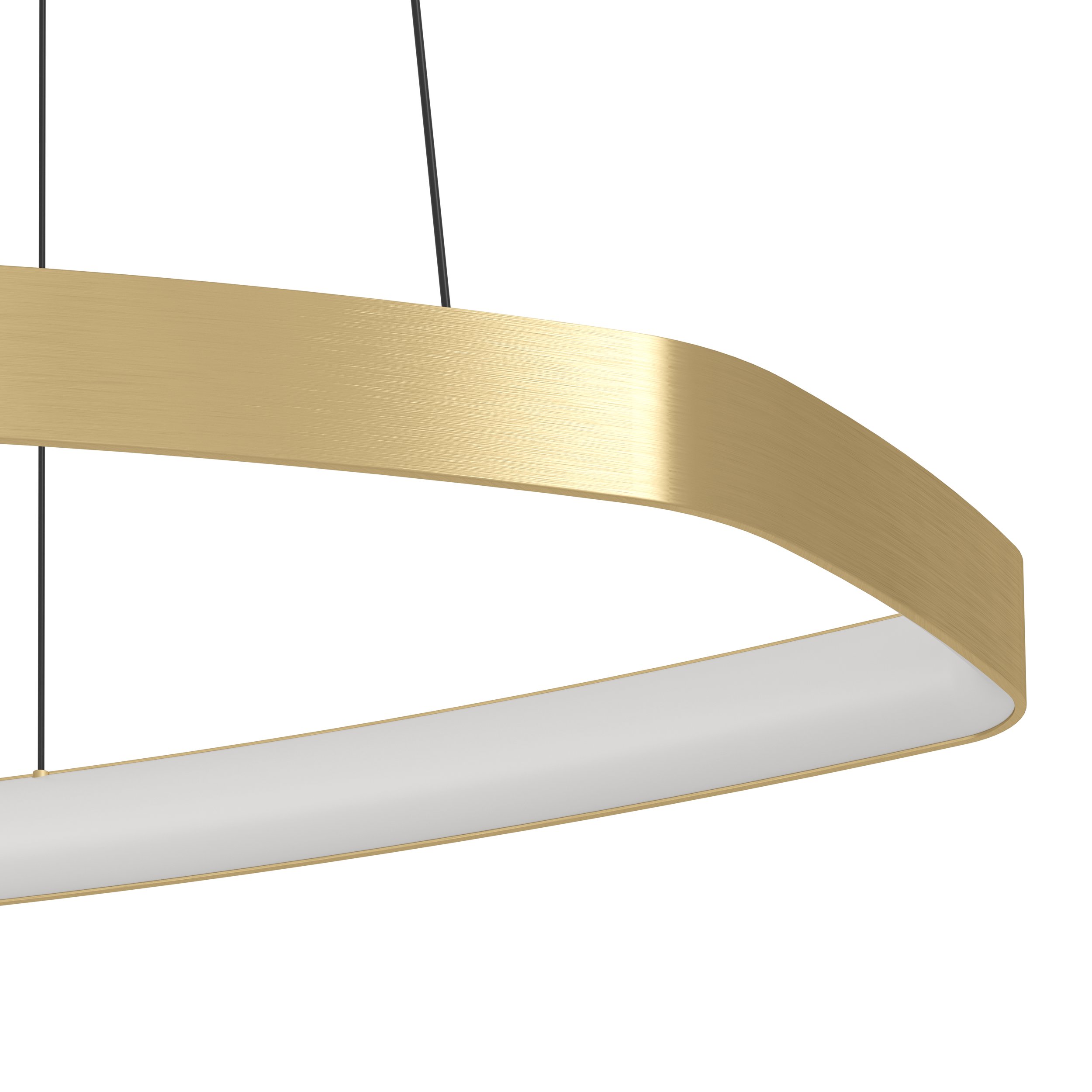 Eglo 900917 VALLEROSA - LED závěsné stmívatelné svítidlo v mosazné barvě, LED 25W, 3000K