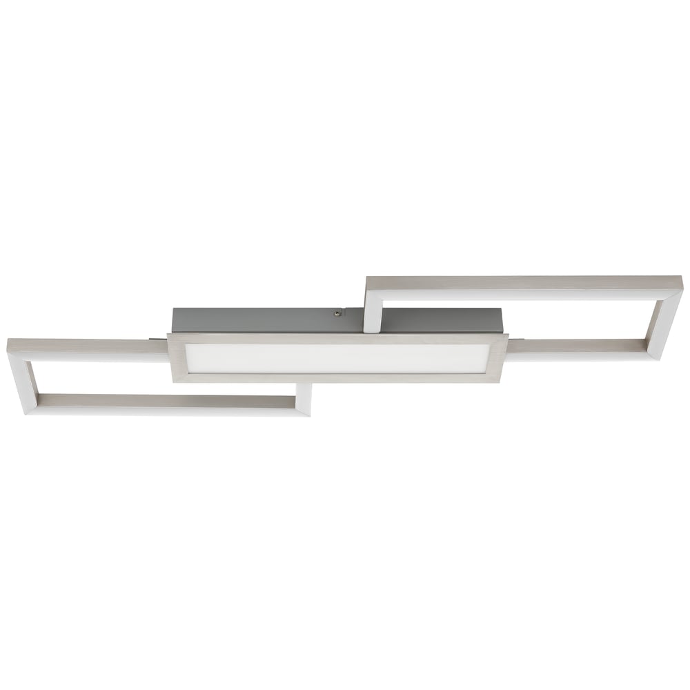 Eglo 99791 MONIROTE - LED stropní svítidlo s dálkovým ovladačem v satinovaném niklu, LED 37W, 78 x 26cm, 3000K - 6500K