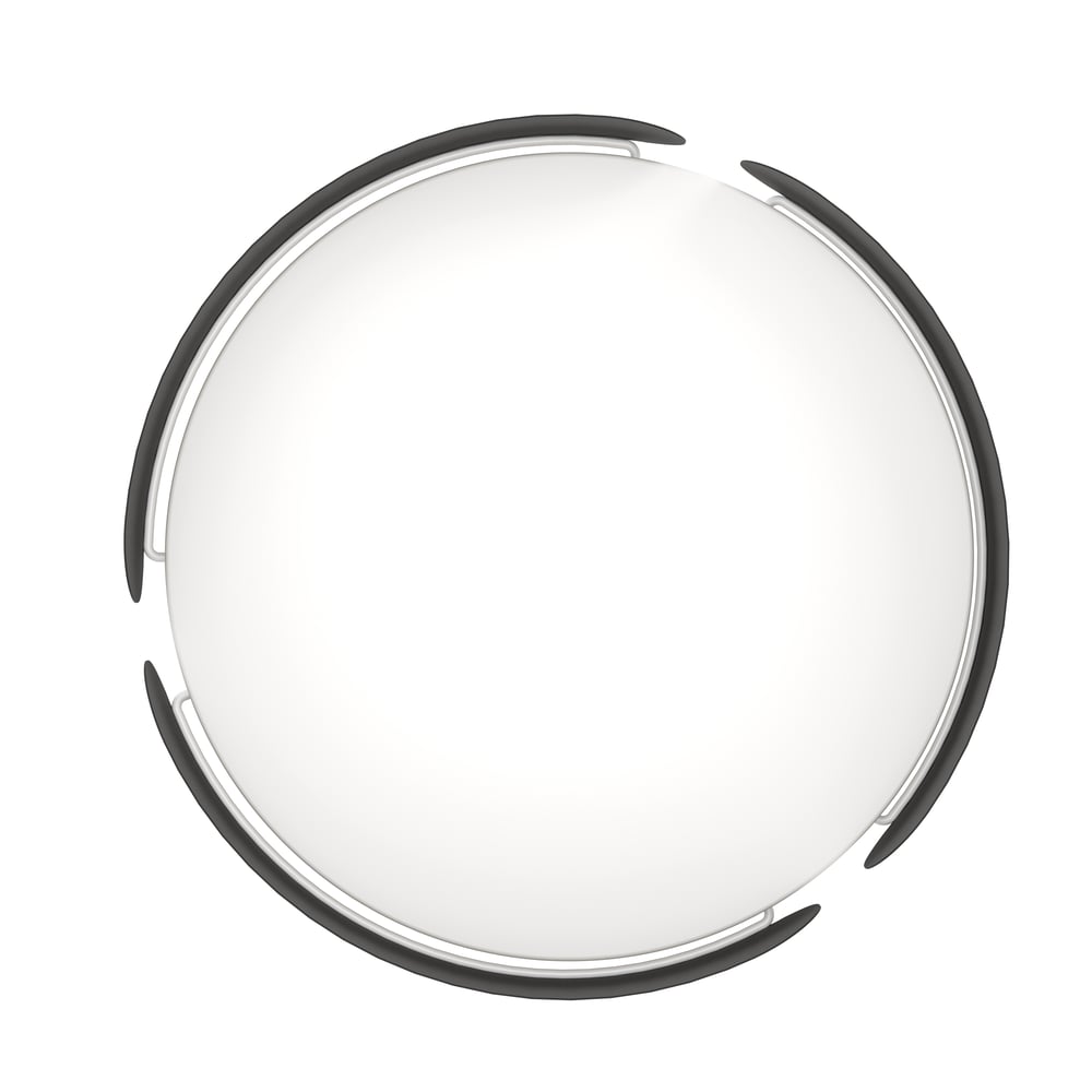 Eglo 99621 VALCASOTTO - Stropní LED svítidlo v černé barvě, LED 24W, 3000K, Ø 37cm