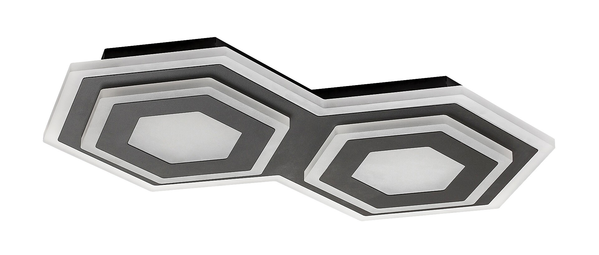 Rabalux 71114 BITSI - LED moderní svítidlo na strop, LED 44W, 3000 + 6000K, 43 x 27cm