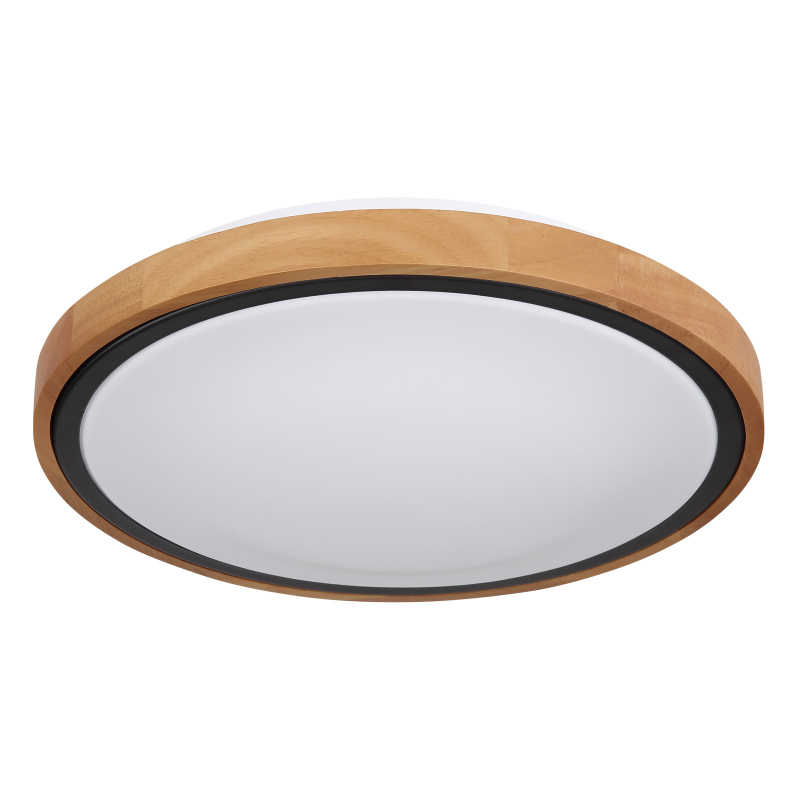 Globo 41764-12 BRUNO - Dřevěné LED stropní svítidlo, LED 12W, 3000-4500-6000K, Ø 30cm