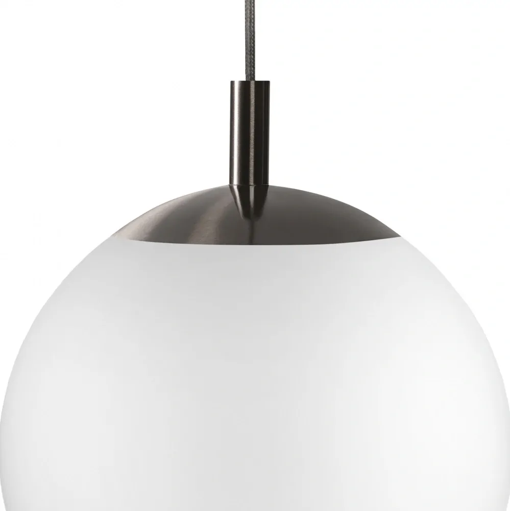 Kaspa 11144320 ALUR TITAN 2 - Trojramenné závěsné svítidlo, mléčná skla, titan, 3 x E27