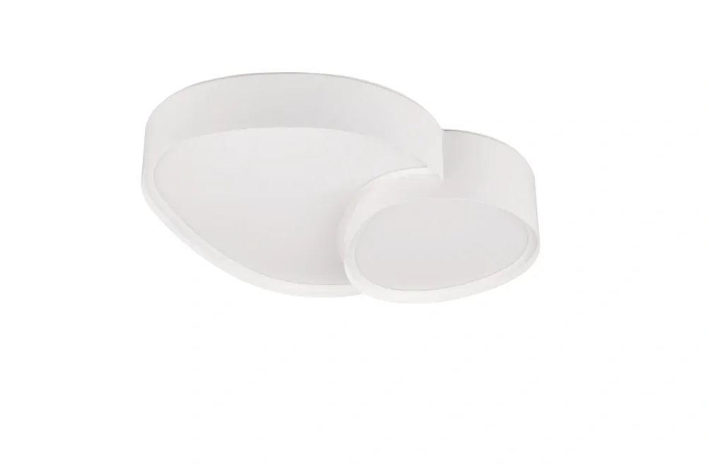 Trio Leuchten 647510231 RISE - LED stmívatelné stropní svítidlo v bílé barvě, dálkový ovladač, LED 21W, 2700-6500K, 43 x 36cm