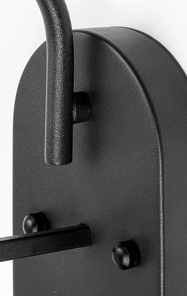 Rabalux 75005 TIRINA - Nástěnné koupelnové svítidlo v černé barvě, 1 x E27, IP44