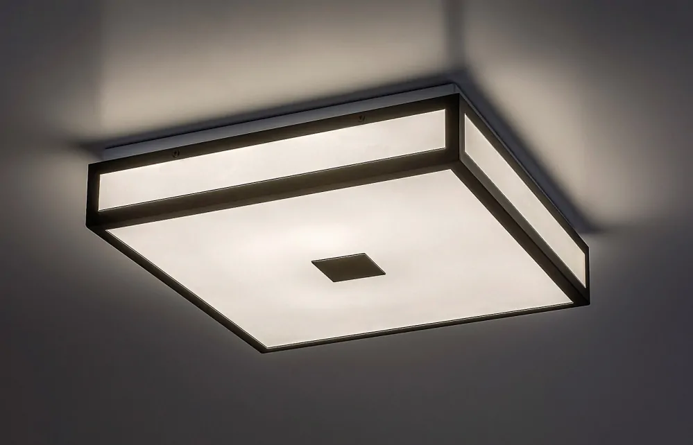 Rabalux 75031 ZOYA - Stropní LED svítidlo do koupelny v černé barvě, LED 18W, 4000K, IP44, 30 x 30cm