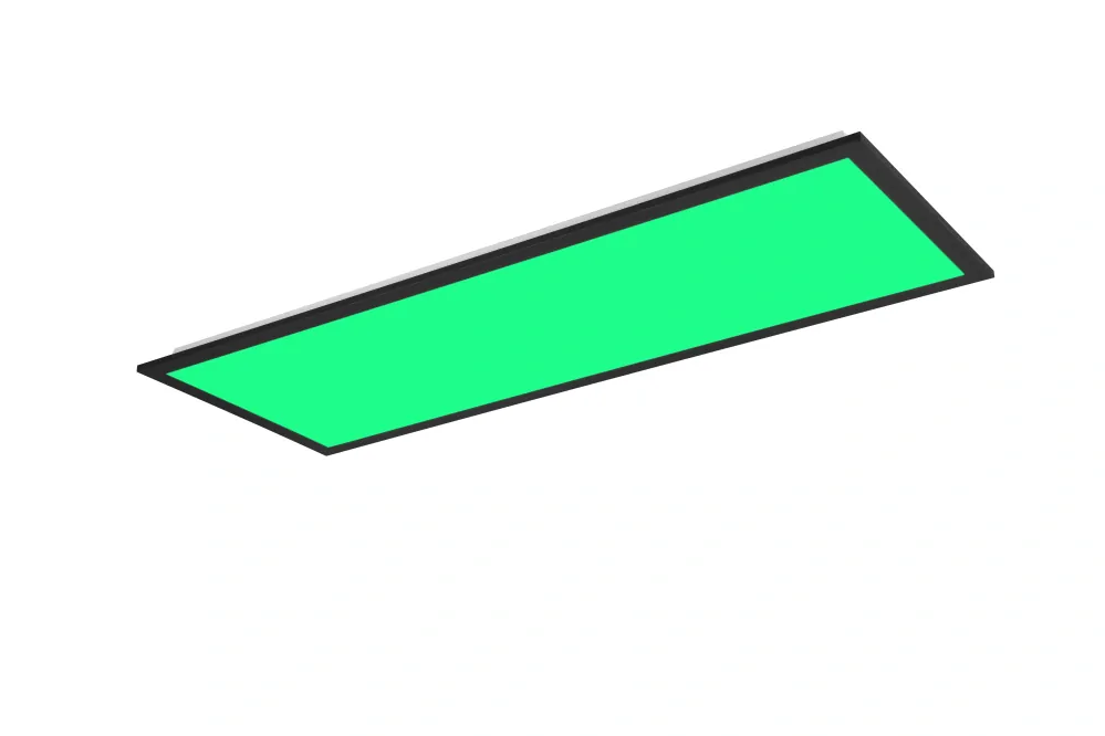 Trio Leuchten R67668032 BETA - LED černé stmívatelné stropní RGB svítidlo, dálkový ovladač, LED 31W, 2700 - 6500K + RGB, 80 x 29cm