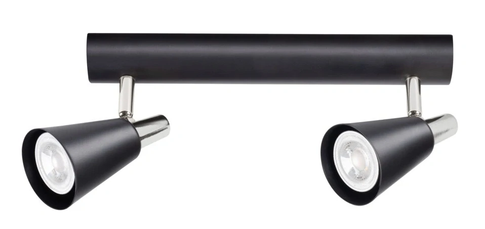 Kanlux 33093 SEMPRA - Stropní bodové svítidlo v černé barvě, 2 x GU10